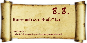 Bornemisza Beáta névjegykártya