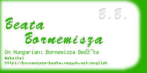 beata bornemisza business card